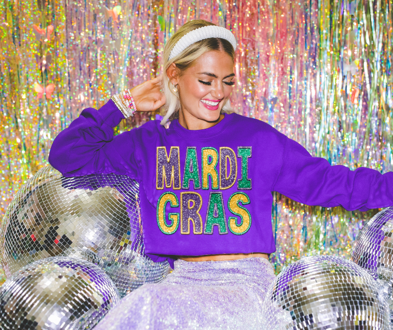 mardi gras sweatshirt