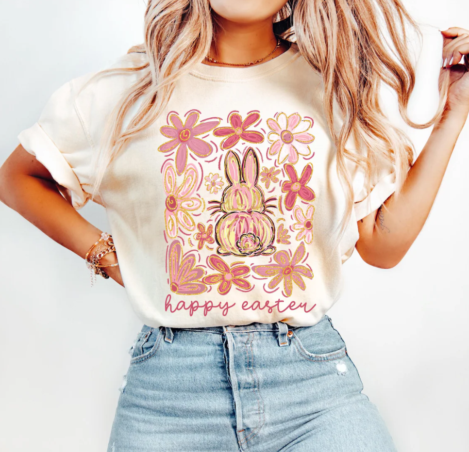 Happy Easter Floral Shirt