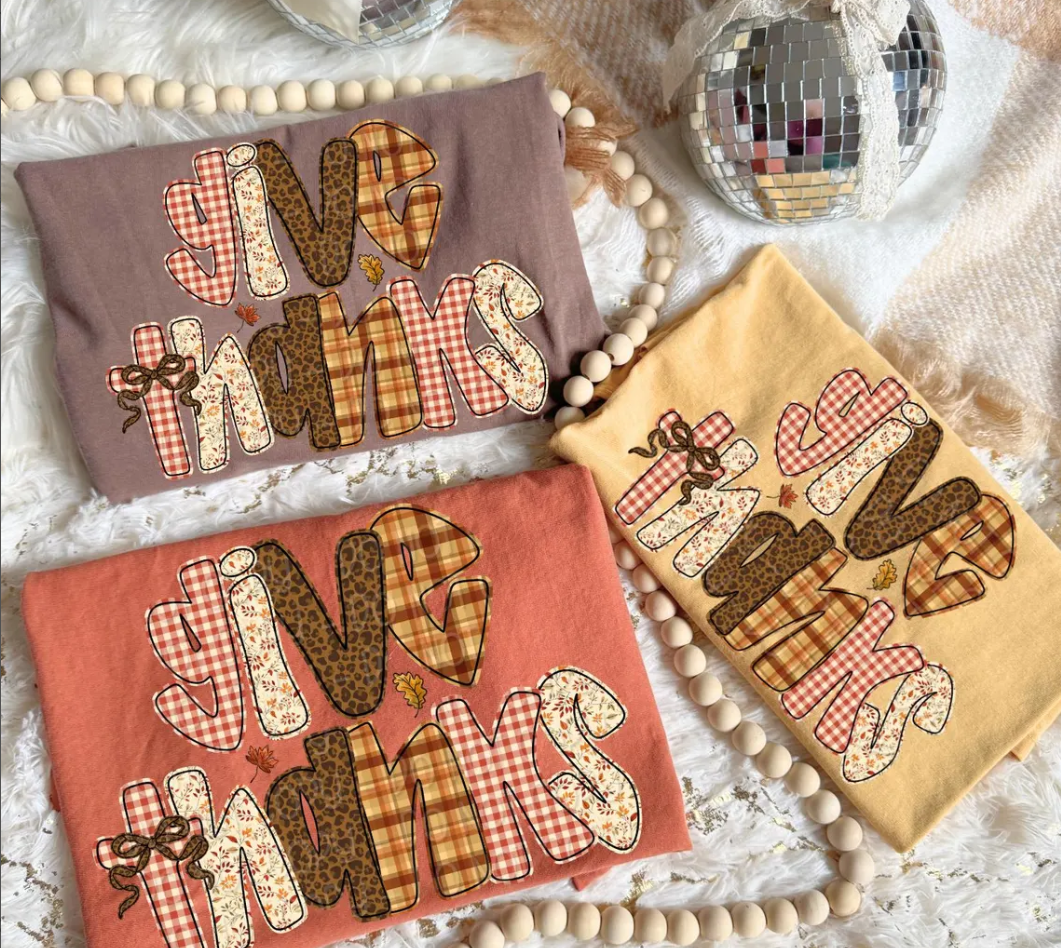 WHOLESALE Give Thanks Plaid Shirt