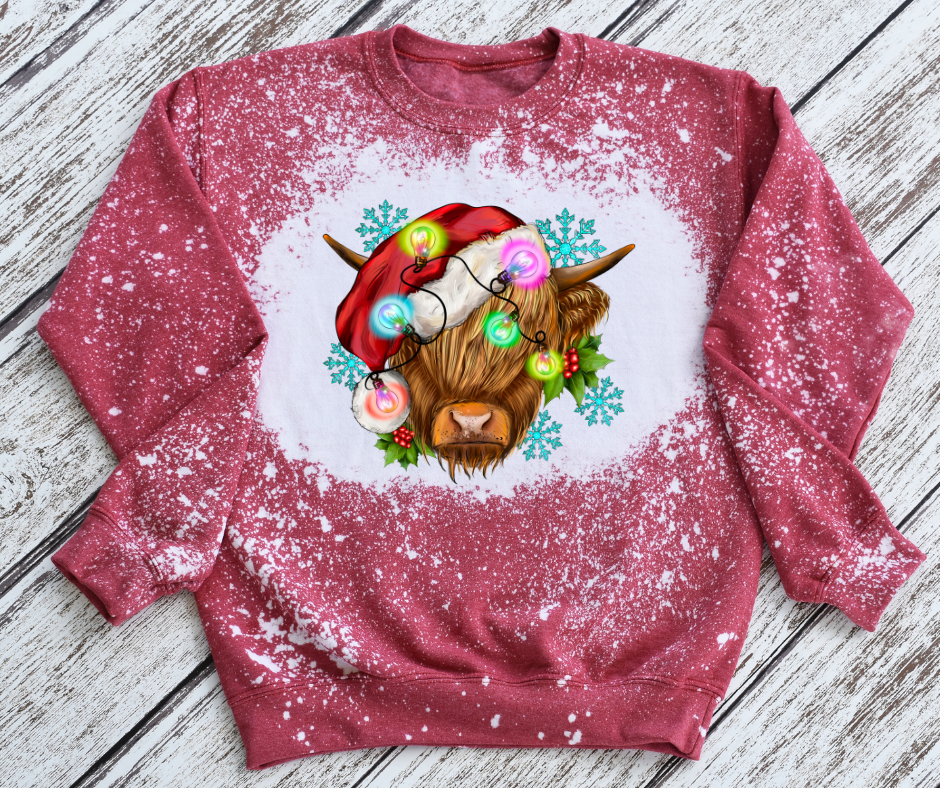 Highland Cow Christmas Sweatshirt