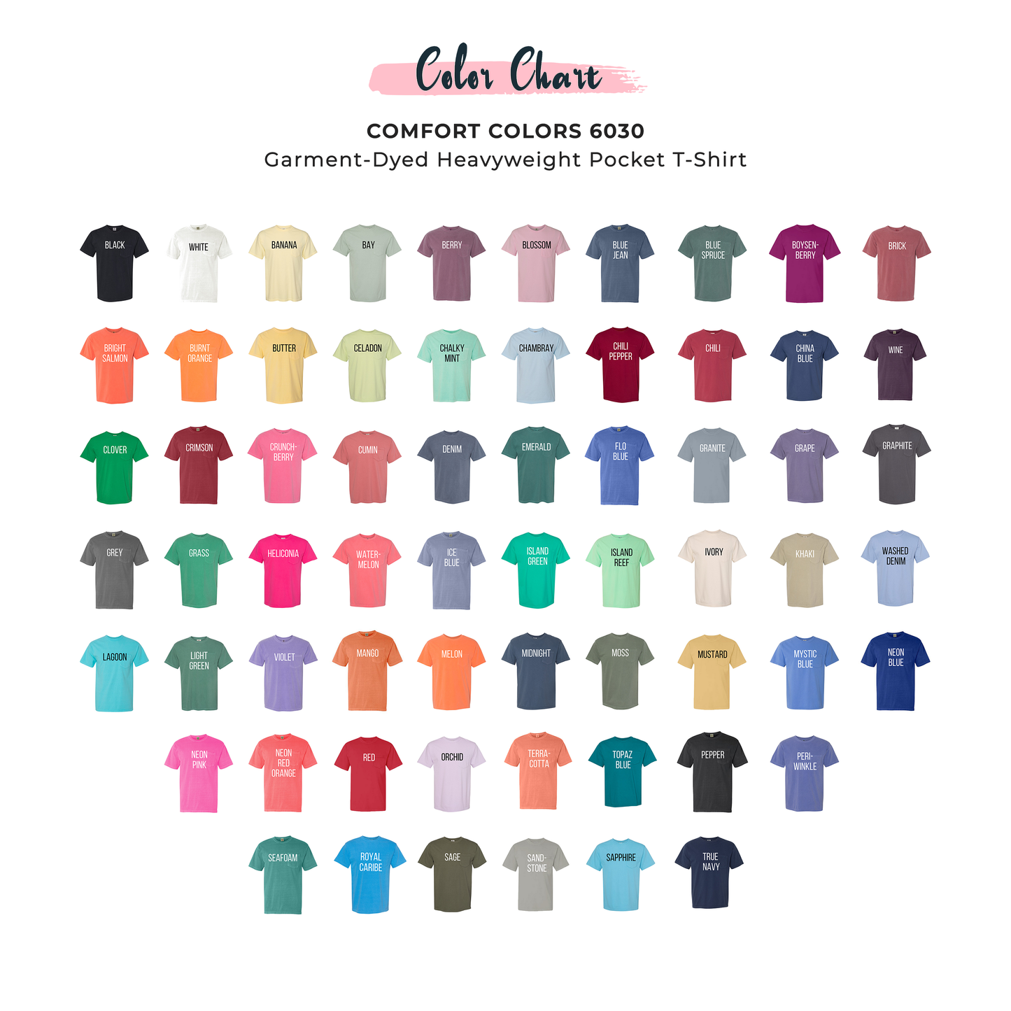 Wholesale Pocket Monogram- Choose Shirt Color