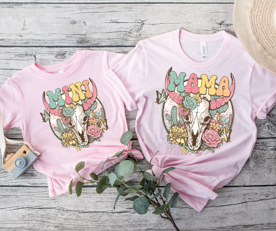 WHOLESALE Western Mama and Mini Tees
