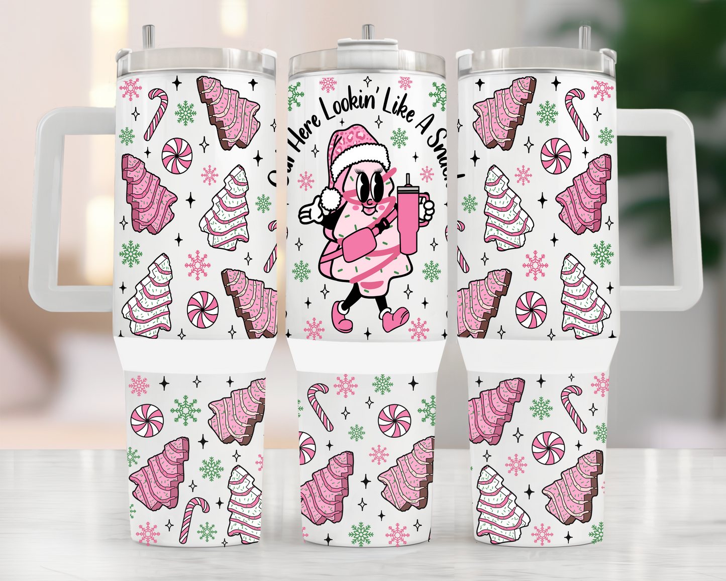 Out Here Lookin' Like A Snack Christmas 40oz Tumbler
