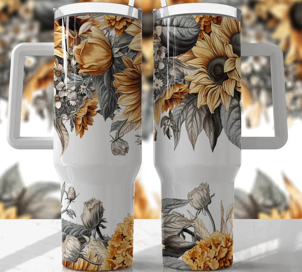 Sunflower 40oz tumbler