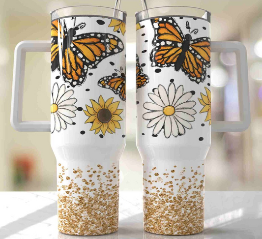 Butterfly 40oz tumbler