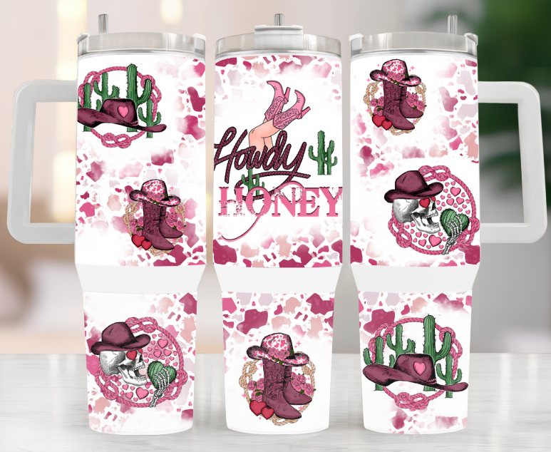 Howdy Valentine 40oz Tumbler