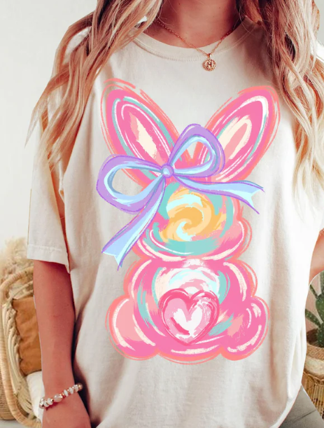Brushstroke Easter Bunny Shirt