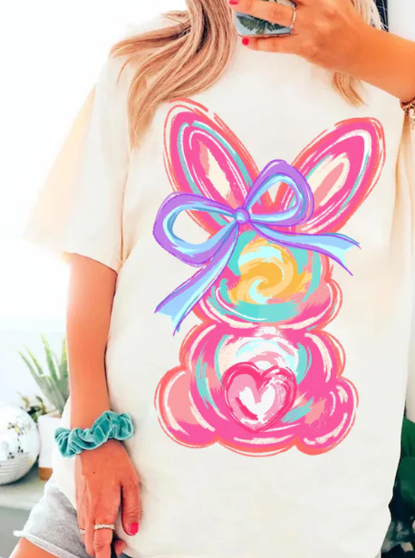 Brushstroke Easter Bunny Shirt
