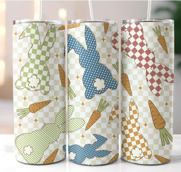 Retro Checkered Easter 20/30oz Tumbler
