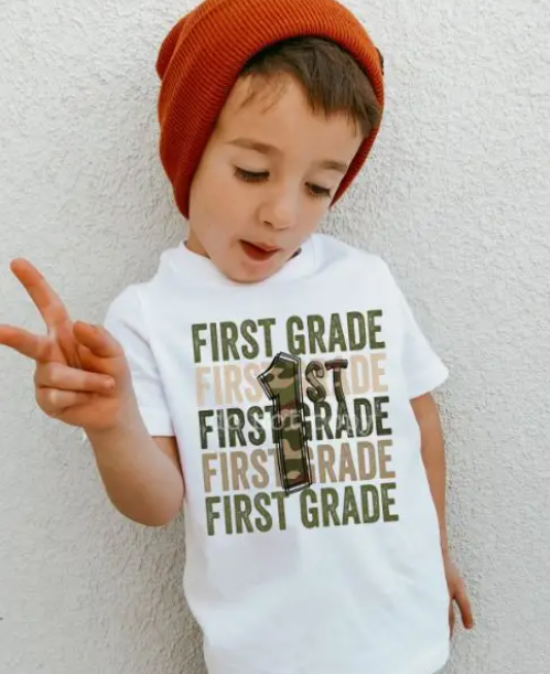 Camo Back to School Shirts