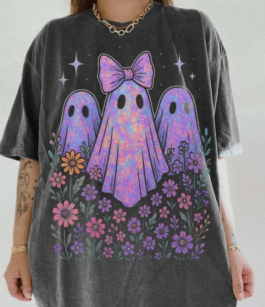 WHOLESALE Iridescent Ghost Halloween Shirt