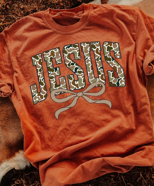 Camo Jesus Tee