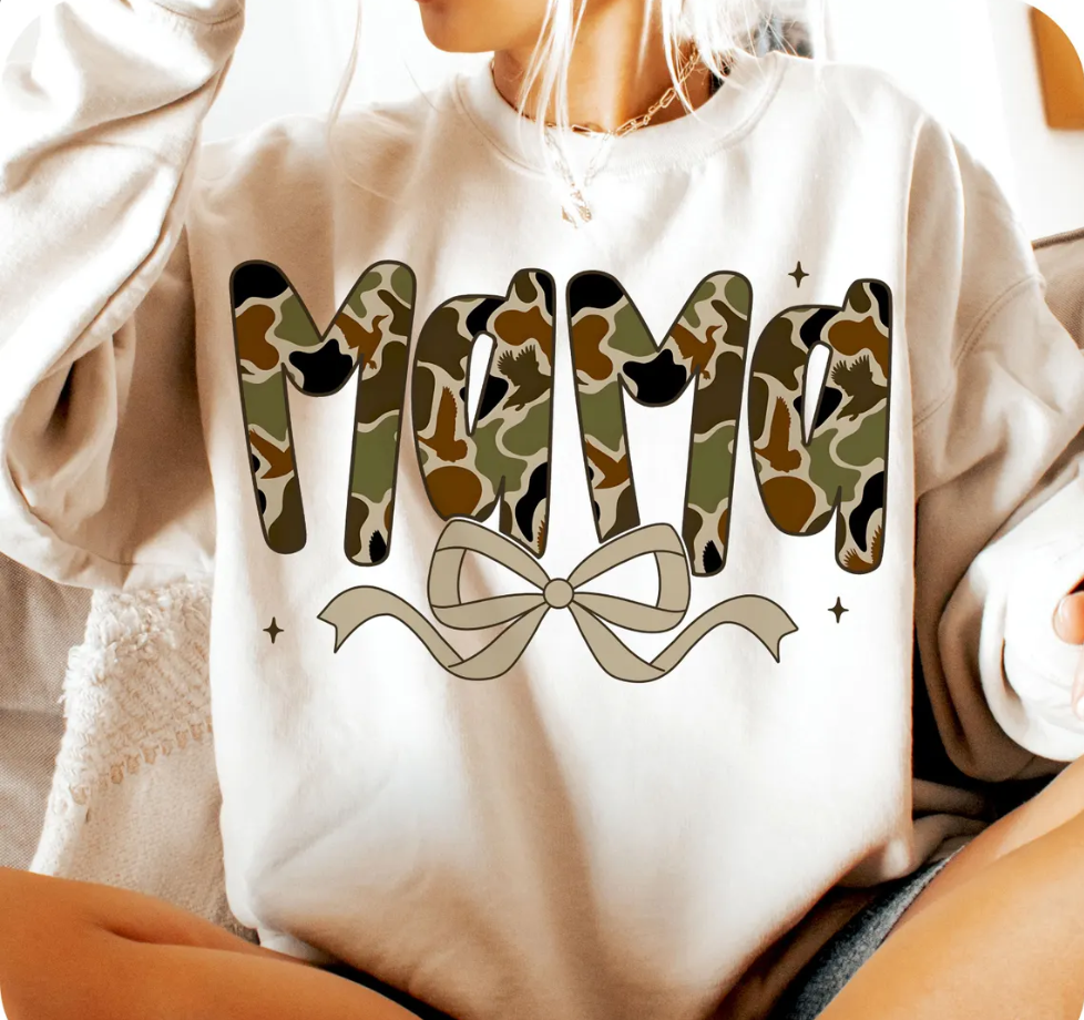 WHOLESALE Camo Mama Sweatshirt