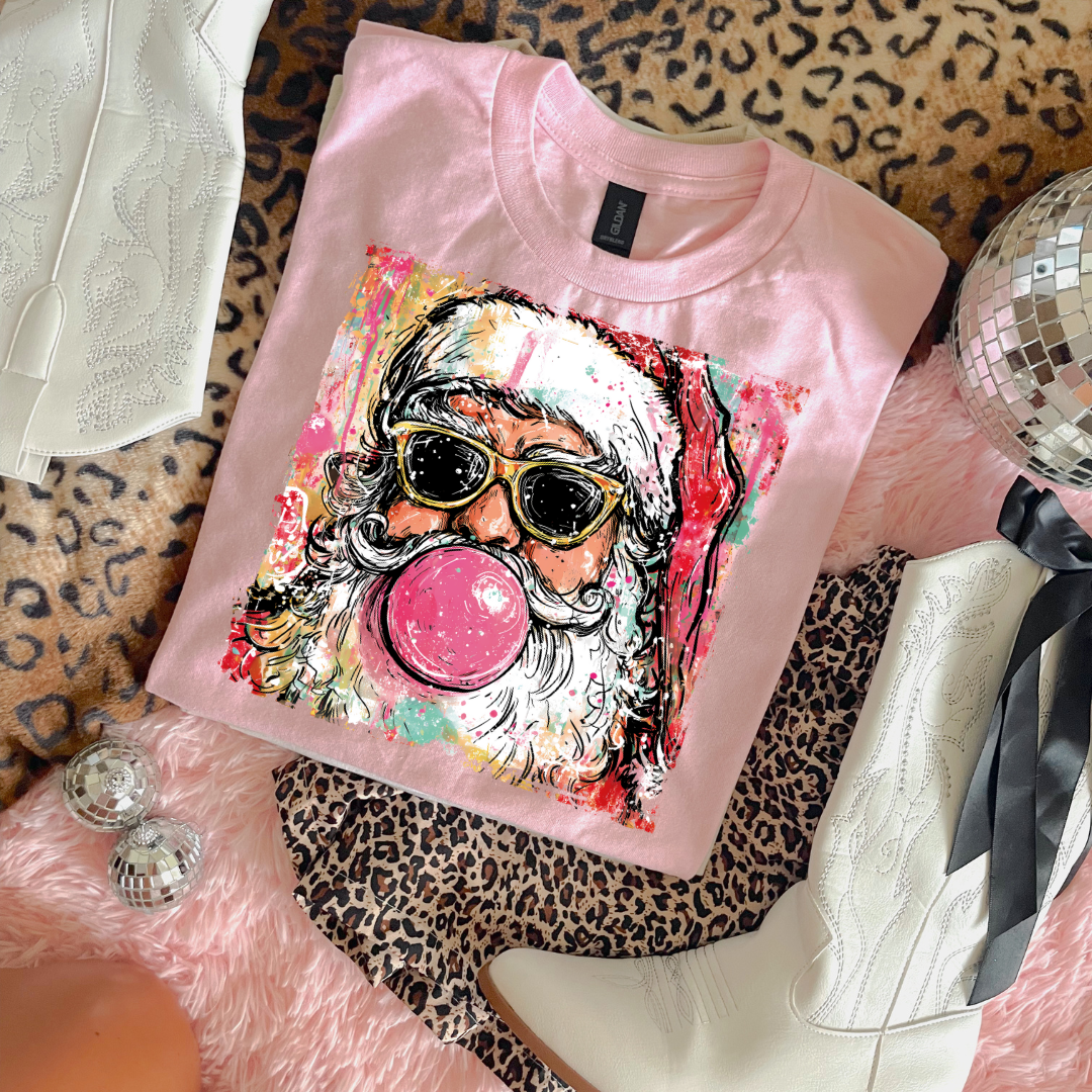 Preppy Santa Bubblegum Shirt