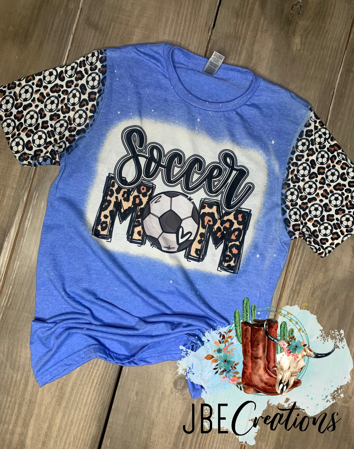 Soccer Mom with printed sleeves