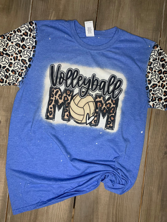 Volleyball Mom with Printed Sleeves