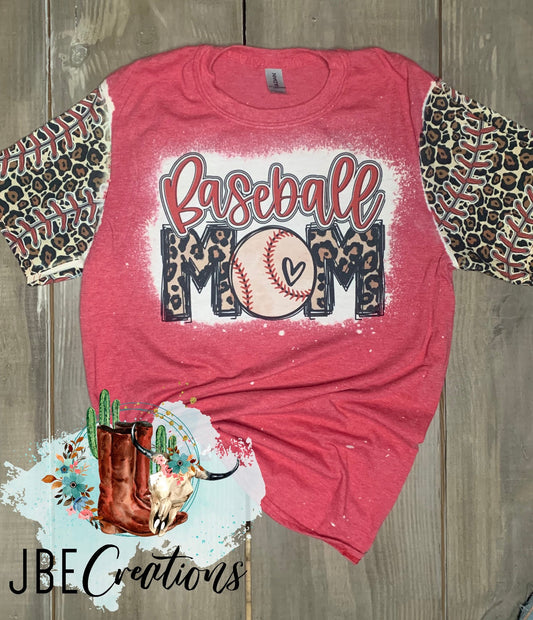 WHOLESALE Baseball Mom with printed sleeves
