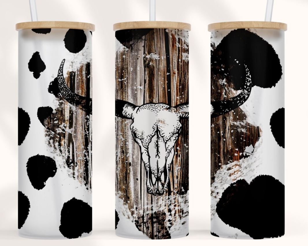Cow Skull 25oz Tumbler