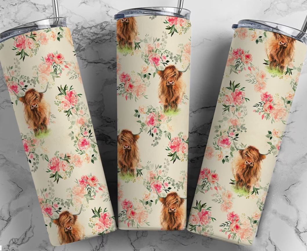 Highland Cow Tumbler