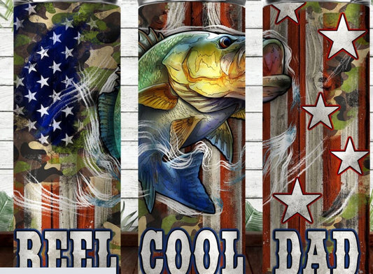 Reel cool dad tumbler