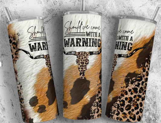Warning tumbler