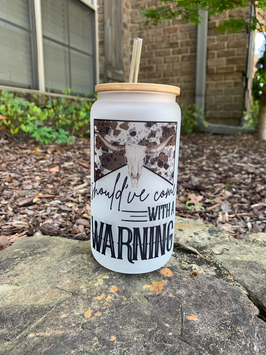 Warning 16oz Tumbler