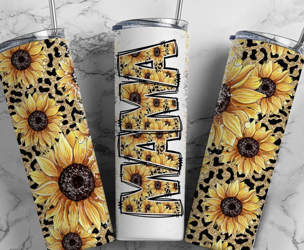 Mama Sunflower Tumbler